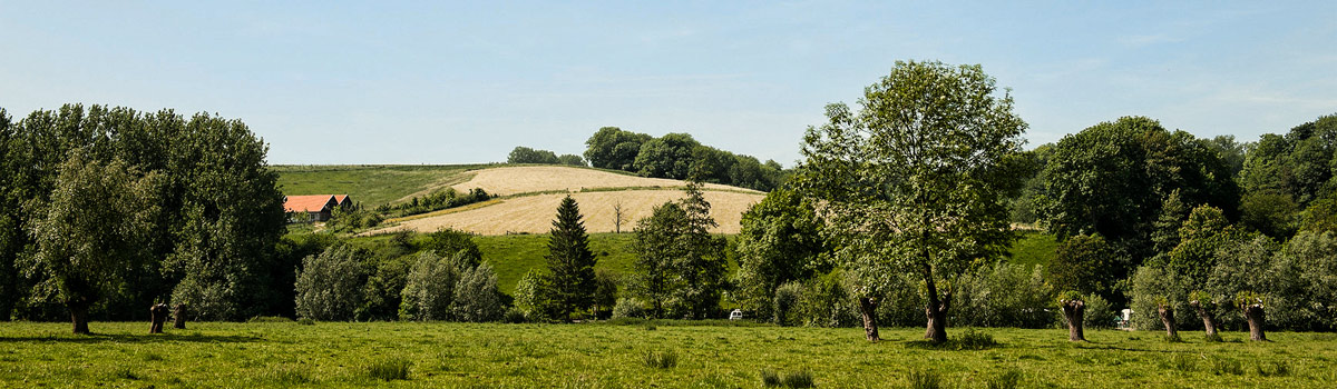 Panorama foto van Zuid limburgs heuvelland