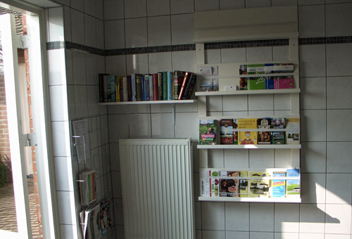 Ruimte met informatie folders